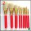 High Quality Private Label Wooden Handle White Hair Makeup Brush Set