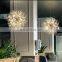 Modern Crystal Dandelion Chandelier Lighting Living Room Dining Room Home Dandelion LED Pendant Lamp