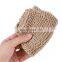 Custom Logo Natural Hemp and Bamboo Fiber Bath Shower Gloves Mitt Exfoliating and Body Scrub Silk Exfoliating Gloves