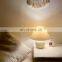 Vintage Lampada Led Lamparas Led Tricolor Lights Usb Light Pleated Ball Ceramic Table Lamp For Room Decor Lights