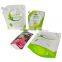 Custom printing bolsa de pico 1L 2L stand up spout pouch packaging laundry detergent washing liquid powder with cut out handle