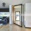 modern hinge lock interior handle hidden glass aluminum French morden house  Villa large luxury panoramic entry pivot door
