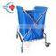 HC-M055 Hospital portable waterproof cloth mobile Garbage Trolley medical Cart for dirty Article dirty clothes price