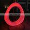 outdoor garden patio event party led furniture Romantic luminous moon hanging swing chair for garden balcony decoration