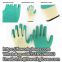 10Gauge 5Yarn(21S) Cotton Liner Crinkle Latex Cotton Working Gloves Latex Rubber Palm Work Gloves