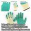 10Gauge 5Yarn(21S) Cotton Liner Crinkle Latex Palm Coated Gloves latex coated cotton gloves latex coated work gloves