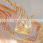 Creative design colorful hotel decor glass chandeliers hand blown glass tube chandelier
