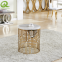 modern event furniture rental side tables luxury stainless steel side table for restaurant hotel
