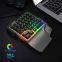 35 Keys One Single Hand Gaming Keyboard USB Wired PC Gaming Keypad Gamer Rainbow Light Keyboard