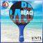 Outdoor 2 games beach paddle / hook and loop throw and catch ball set