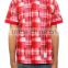 2016 OEM Wholesale Mens Red 3D Digital Printed Polo Shirts