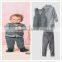 New arrival spring boy clothes sets gentleman boy three piece sets kids plaid t-shirt+pants+waistcoat outfits