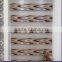 Fabric Material and Horizontal Pattern faux wood Design for horizontal Zebra blinds