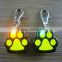 New LED Pet Safety Light tag Collar Charms Paw shaped Cat Dogs Night Walking Pendant Pets Blinker ID Tags