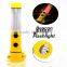 (120337) High Quality Work Light Super Bright multifunction flat plastic flashlight