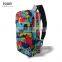 600D polyester doodle printing crossbag own design