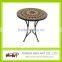 2015 popular paito metal furniture tables