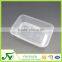 Disposable 500ml white plastic food container with lid