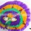 Party Supplies Kids Rainbow Turkey Feather Venetian Mask For Sale