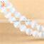 Beads natural stone white cat eye round beads jewelry