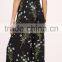 Backless printed sleeveless women korean fashion jumpsuit
