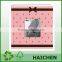Custom logo printed paper flush mount photo album