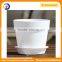 White Plastic Flower Pots