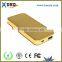 Wholesale 6000MAH portable gold bar power bank