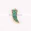 Golden Electroformed Edge Dyed Colors Pepper Agate Druzy Crystals Necklace--OEM Welcome