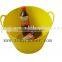 PE Garden Tools Storage Bucket,flexible Plastic Party Tubs,Ice Tub,REACH