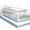 large supermarket open top display freezer for frozen food