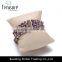 Multi color Charming jewellry purple beads chain bracelet jewelry with alloy chain tassel fashion jewelry