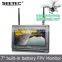 SEETEC 7 inch rc model plane monitor portable and small wireless video audio input ultralight helicopter
