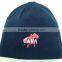 fleece and acrylic two sided knitted hat double side beanie hat