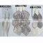 wholesale fashion gold tone metal dangle chandelier earrings
