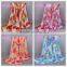 hot selling spring chiffon silk printe floral scarf thin design beach scarves muslim hijab Muffler shawls