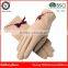 Helilai Ladies Candy Color Woolen Gloves with Lace Bow on the back Women Woolen Gloves