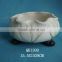 2016 multicapacity white oblate ceramic flower pot, flower planter