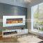 wall mounted white corner electric fireplace heater