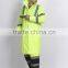 Factory sale Reflective tape police raincoat with hood can print your logo