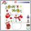 Hot customed 3D creative sticker design printing removable Christmas glitter sticker