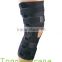 Compression neoprene knee support with adjustable spring support