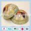Ball Shape Tin Christmas Decoration Boxes with Angle Baby Pattern