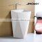 one piece bathroom pedestal basin