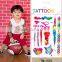 Custom Children Temporary Tatoo Sticker & Cartoon Sticker Manufacture