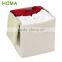 Foldable storage cube basket bin clothes organizer