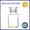 Clear graduated wide mouth glass jar