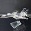 crystal glass aeroplane themed gift