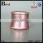10g mini aluminium cream jar, pink aluminium jar with white pp inner