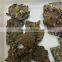 Natural Black Crystal Morion And Chalcopyrite Rough Stones